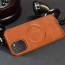 Vaku ® Vivo V25 5G Maxtron Leather Stitched Magnetic Magsafe Non-Slip Grip Shockproof Back Cover
