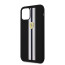 Ferrari ® Apple iPhone 11 White Stripe Liquid Silicon Velvet-Touch Silk Finish Shock-Proof Back Cover