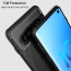 VAKU ® Samsung Galaxy S10 Plus Synthetic Carbon Fiber with PU Back Shell Back Cover