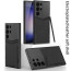 Vaku ® Samsung Galaxy S23 Ultra Carbon Shield Matte TPU Back Cover Case