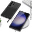 Vaku ® Samsung Galaxy S22 Ultra Carbon Shield Matte TPU Back Cover Case