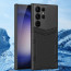 Vaku ® Samsung Galaxy S22 Ultra Carbon Shield Matte TPU Back Cover Case