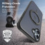 Vaku Luxos ® Apple iPhone 16 Castros MagPro with Magnetic Alloy Ring Metal Kickstand Scratch Resistant Certified Mag-Safe Protection Cover