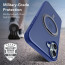 Vaku Luxos ® Apple iPhone 16 Plus Castros MagPro with Magnetic Alloy Ring Metal Kickstand Scratch Resistant Certified Mag-Safe Protection Cover