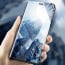 Vaku ® Vivo V9 Mate Smart Awakening Mirror Folio Metal Electroplated PC Flip Cover