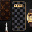 Vaku ® Samsung Galaxy S10 Cheron Series Leather Stitched Gold Electroplated Soft TPU Back Cover