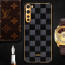 Vaku ® OnePlus Nord Cheron Series Leather Stitched Gold Electroplated Soft TPU Back Cover