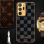 Vaku ® Samsung Galaxy Note 20 Ultra Cheron Series Leather Stitched Gold Electroplated Soft TPU Back Cover