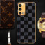 Vaku ® Oppo A55 Cheron Leather Electroplated Soft TPU Back Cover