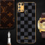 Vaku ® Samsung Galaxy M31 Cheron Series Leather Stitched Gold Electroplated Soft TPU Back Cover