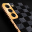 Vaku ® Samsung Galaxy S22 Cheron Leather Electroplated Soft TPU Back Cover