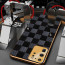 Vaku ® Samsung Galaxy S20 Ultra Cheron Series Leather Stitched Gold Electroplated Soft TPU Back Cover