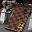 Vaku ® OnePlus Nord CE Cheron Series Leather Stitched Gold Electroplated Soft TPU Back Cover