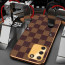 Vaku ® Samsung Galaxy S10 lite Cheron Series Leather Stitched Gold Electroplated Soft TPU Back Cover