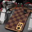 Vaku ® Redmi Note 11 Cheron Series Leather Stitched Gold Electroplated Soft TPU Back Cover