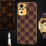 Vaku ® Redmi Note 10S Cheron Series Leather Stitched Gold Electroplated Soft TPU Back Cover