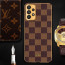 Vaku ® Samsung Galaxy A33 5G Cheron Series Leather Stitched Gold Electroplated Soft TPU Back Cover