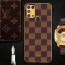 Vaku ® Samsung Galaxy M31 Cheron Series Leather Stitched Gold Electroplated Soft TPU Back Cover