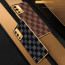 Vaku ® Oppo A55 Cheron Leather Electroplated Soft TPU Back Cover