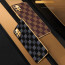 Vaku ® Samsung Galaxy A51 Cheron Series Leather Stitched Gold Electroplated Soft TPU Back Cover