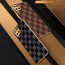 Vaku ® Samsung Galaxy M12 Cheron Series Leather Stitched Gold Electroplated Soft TPU Back Cover
