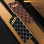 Vaku ® Samsung Galaxy S10 Cheron Series Leather Stitched Gold Electroplated Soft TPU Back Cover