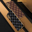 Vaku ® Samsung Galaxy A50s Cheron Series Leather Stitched Gold Electroplated Soft TPU Back Cover