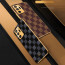 Vaku ® Samsung Galaxy Note 20 Ultra Cheron Series Leather Stitched Gold Electroplated Soft TPU Back Cover
