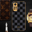 Vaku ® Redmi Note 11 Cheron Series Leather Stitched Gold Electroplated Soft TPU Back Cover
