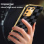Vaku ® Samsung Galaxy S10 lite Cheron Series Leather Stitched Gold Electroplated Soft TPU Back Cover