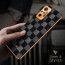 Vaku ® Redmi Note 10 Pro Cheron Leather Electroplated Soft TPU Back Cover