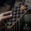 Vaku ® Xiaomi Redmi Note 9 Pro Max Cheron Series Leather Stitched Gold Electroplated Soft TPU Back Cover
