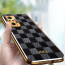 Vaku ® Redmi Note 10 Pro Cheron Leather Electroplated Soft TPU Back Cover