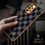 Vaku ® Samsung Galaxy A33 5G Cheron Series Leather Stitched Gold Electroplated Soft TPU Back Cover