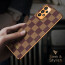 Vaku ® Samsung Galaxy A33 5G Cheron Series Leather Stitched Gold Electroplated Soft TPU Back Cover