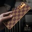 Vaku ® Oppo A74 Cheron Leather Stitched Gold Electroplated Soft TPU Back Cover