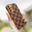 Vaku ® Samsung Galaxy A33 5G Cheron Series Leather Stitched Gold Electroplated Soft TPU Back Cover