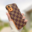 Vaku ® Redmi Note 10S Cheron Series Leather Stitched Gold Electroplated Soft TPU Back Cover