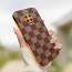 Vaku ® Xiaomi Redmi Note 9 Pro Max Cheron Series Leather Stitched Gold Electroplated Soft TPU Back Cover
