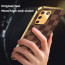 Vaku ® Samsung Galaxy S10 lite Cheron Series Leather Stitched Gold Electroplated Soft TPU Back Cover