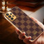 Vaku ® Samsung Galaxy A53 5G Cheron Series Leather Stitched Gold Electroplated Soft TPU Back Cover