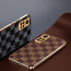 Vaku ® Redmi Note 11 Cheron Series Leather Stitched Gold Electroplated Soft TPU Back Cover