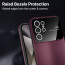 Vaku ® Samsung Galaxy S24 Ultra Polarized Large Window Glass Camera Protector Dual Layer Shockproof Back Cover