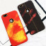 Vaku ® Apple iPhone 8 Lexza Volcano Fire Series Hot-Color Changing Double-Stitch Infinite Thermal Sensing Technology Back Cover