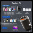 DR VAKU® ARCSHIFT 70W Car Charger Fast Charging Dual Port Type C PD 40W + 30W QC 3.0 USB Car Mobile Laptop Adapter for iPhone 16/15/14/13 etc., Samsung All Series, Tablets, & Android Smartphones