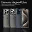 Vaku Luxos ® Apple iPhone 15 Pro Elemento Drop Protection, Shockproof Guard Corner Frosted Back Cover