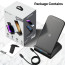 eller sante  ® Qi Certified Unity II 15W Fast Charge Wireless Charger Stand Universally Compatible with Qi Enabled iPhone 15 / 15 Plus / 15 Pro Max /15 Pro