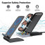 eller sante  ® Qi Certified Unity II 15W Fast Charge Wireless Charger Stand Universally Compatible with Qi Enabled iPhone 15 / 15 Plus / 15 Pro Max /15 Pro