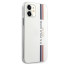 US Polo Assn ® Apple iPhone 12  Mini Tricolor Vertical Stripes Back Cover Case - White