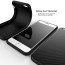 Vaku ® Apple iPhone 6 / 6S Carbon Fiber Finish Gel Grip Cover + Heat Air Holes Defender Case Back Cover